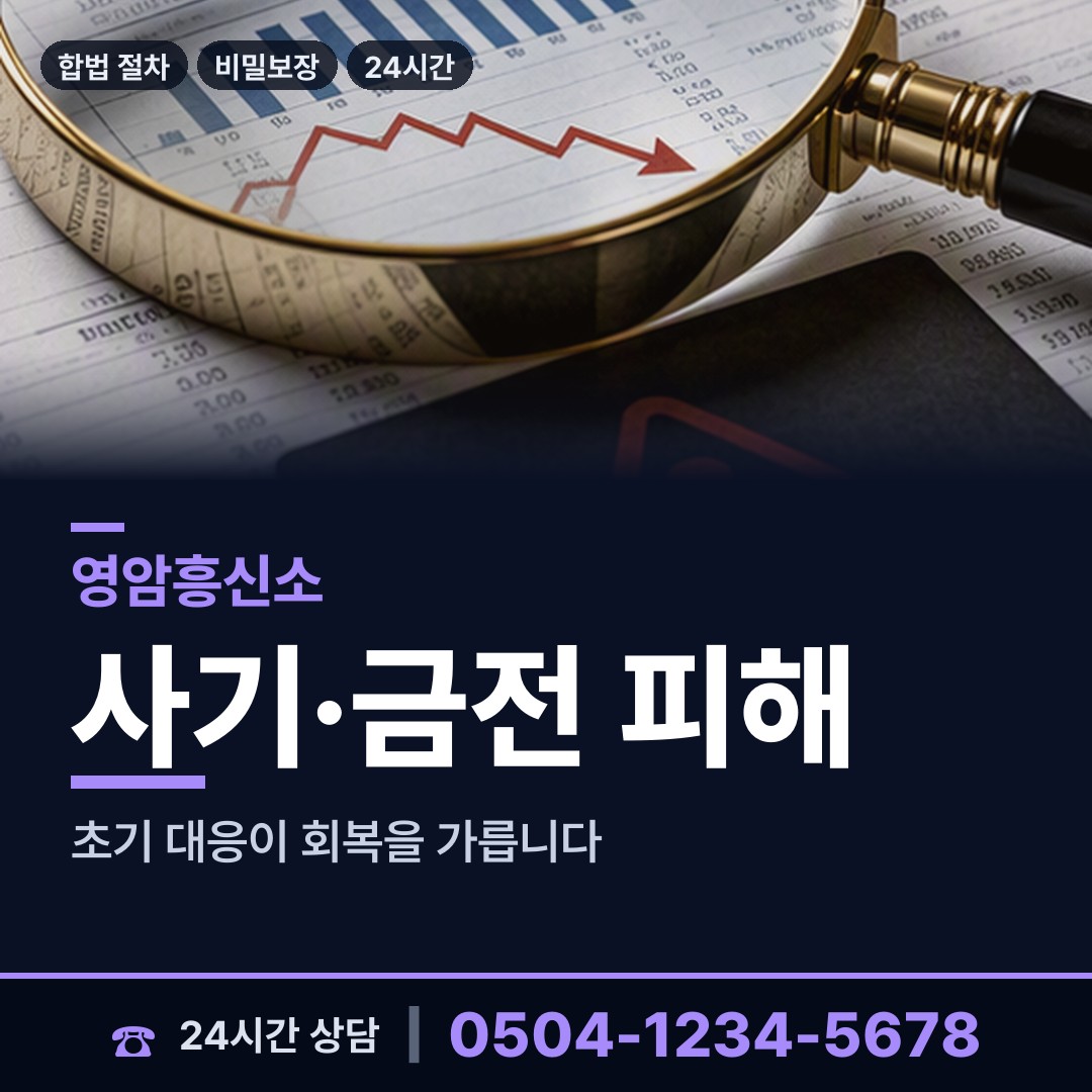 영암 삼호읍 사기범찾기 상담 안내